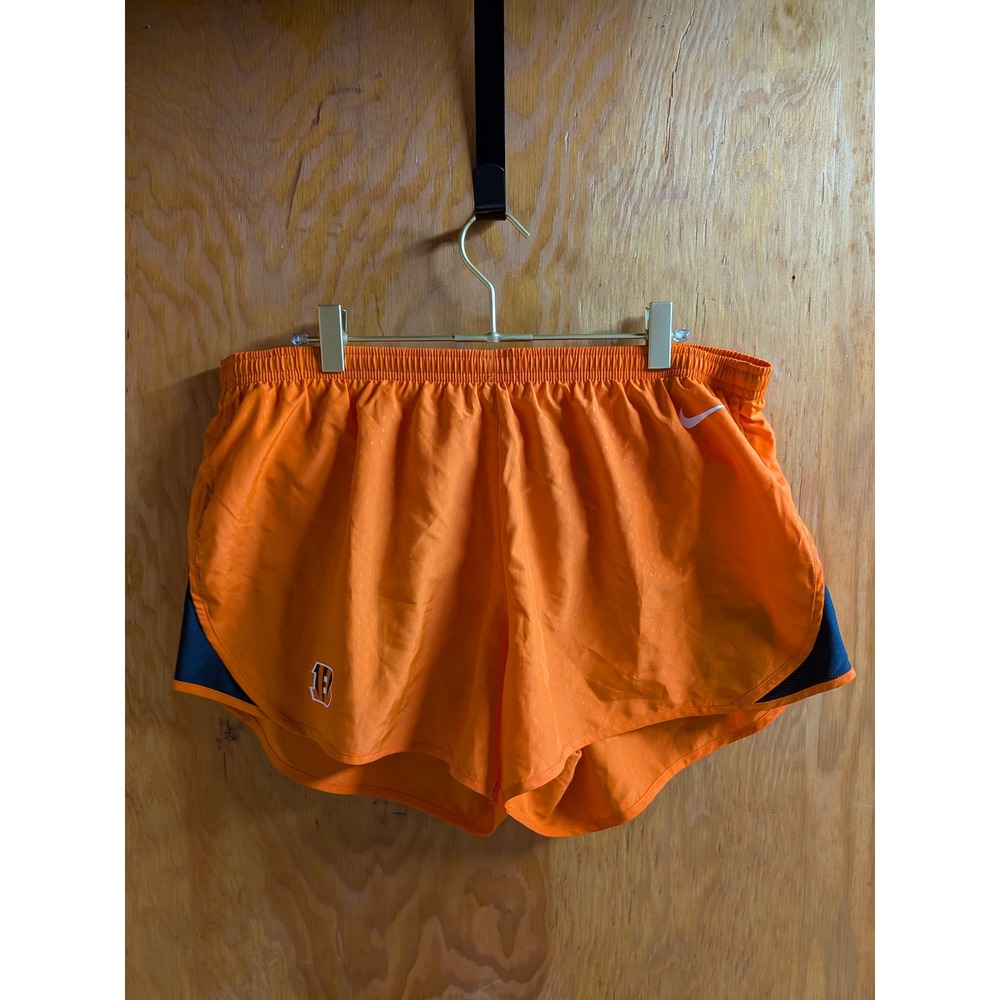 Nike Cincinnati Bengals NFL Womens XL Orange Dri-FIT Running Shorts 656334-827